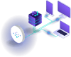 Diagram showing IGS connecting to specifiers through BIMcontent.com